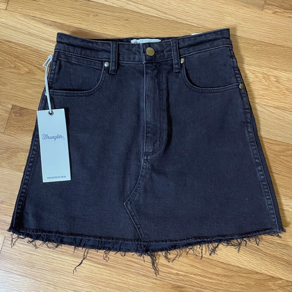Wrangler Repair Mini Skirt - Levee Black